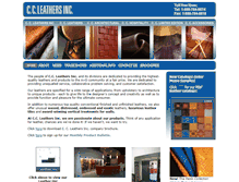 Tablet Screenshot of contractleathers.com